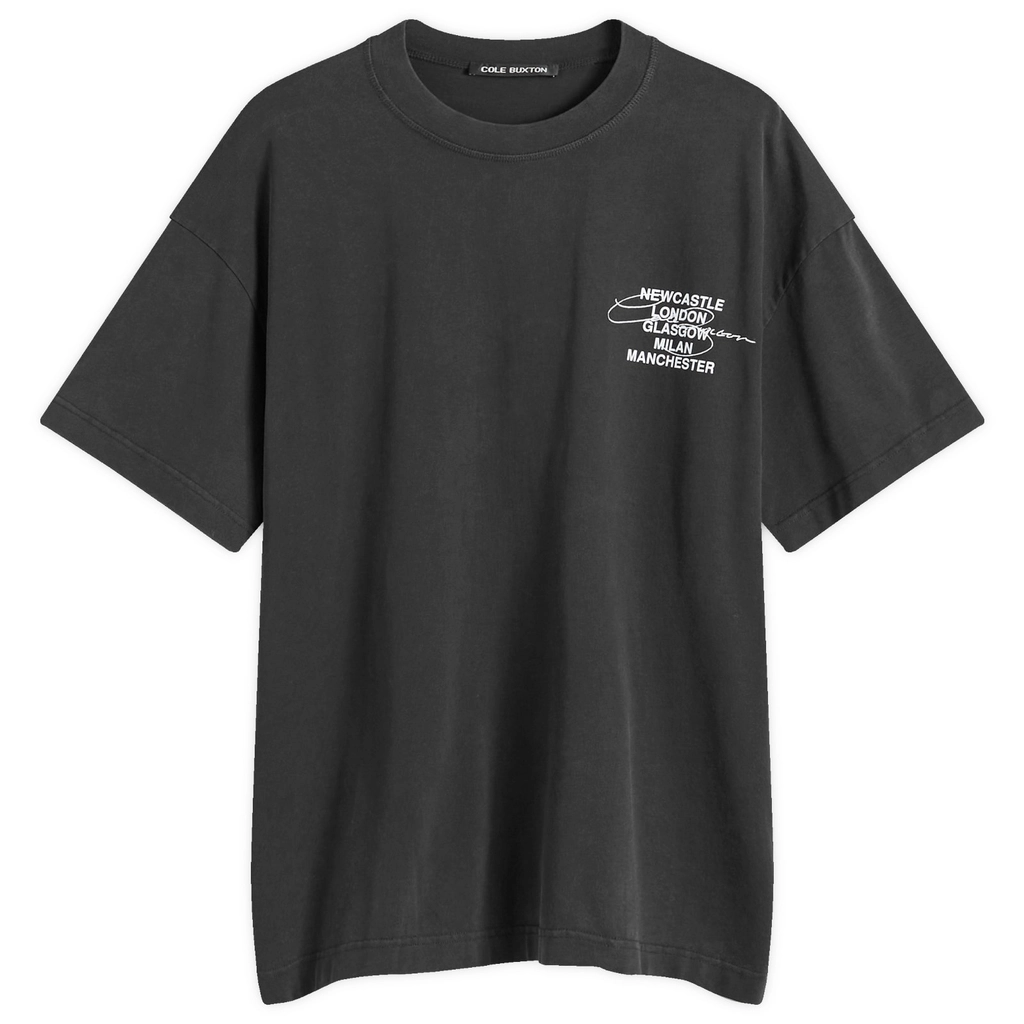 Cole Buxton END. x  Signature City T-Shirt Vitnage Black - Blue Text